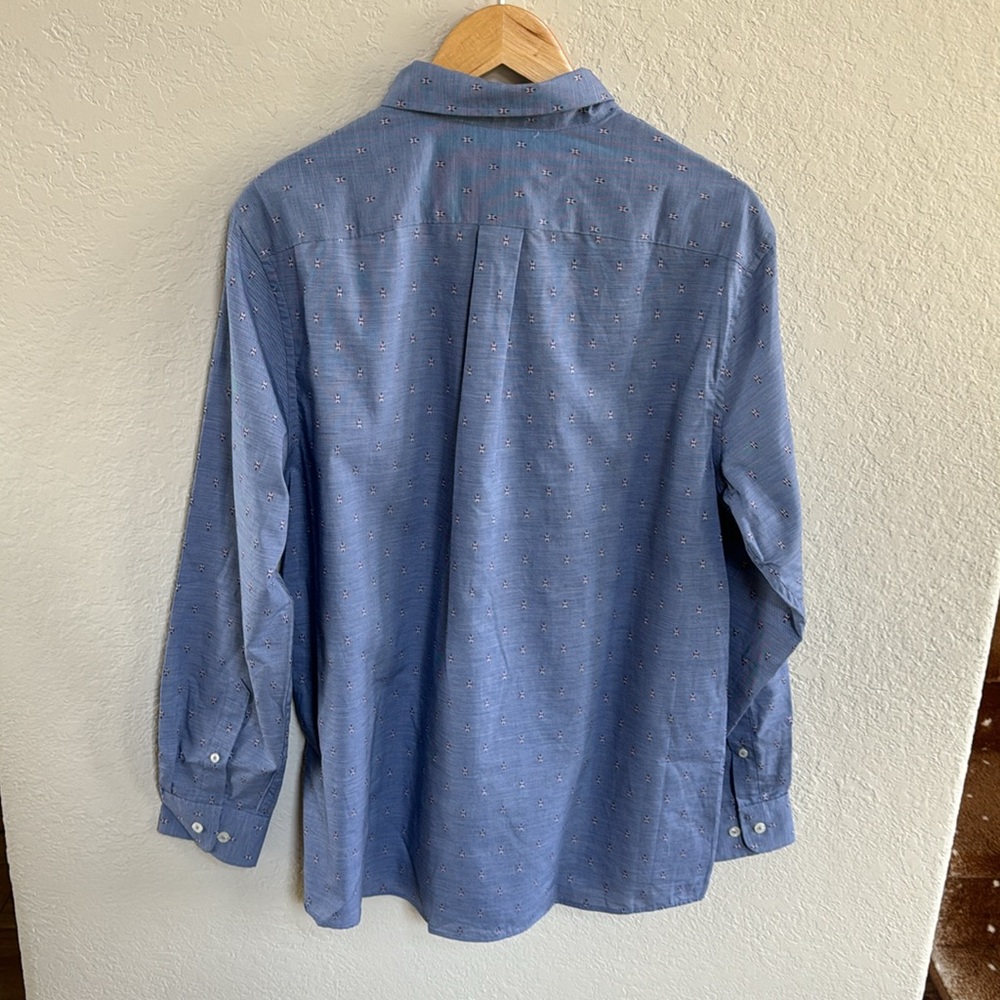Nwt Rowm Chambray Button Down Shirt With Small De… - image 7
